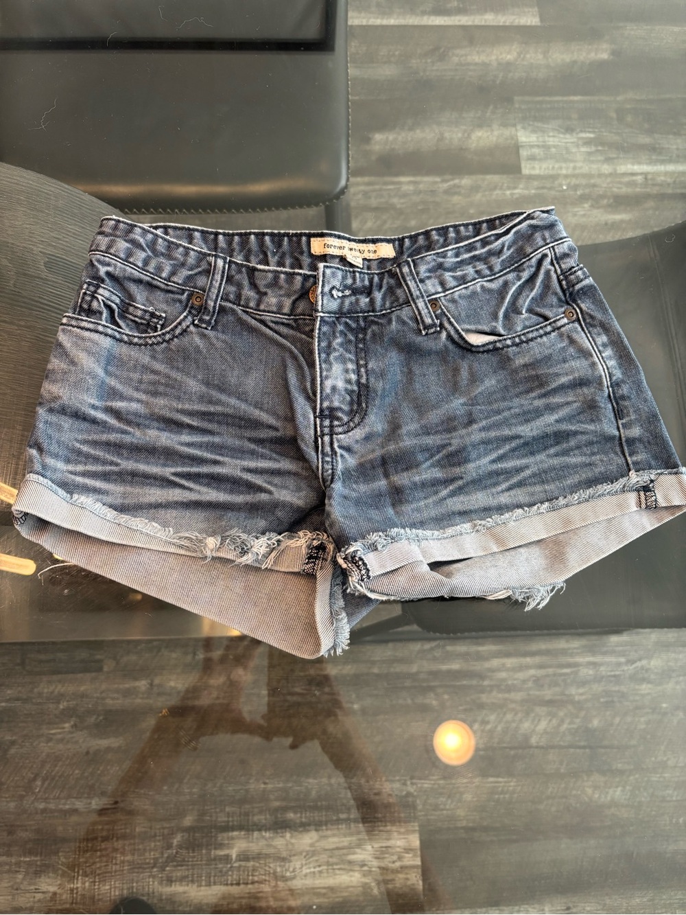 Forever 21 Dark Wash Denim Shorts
